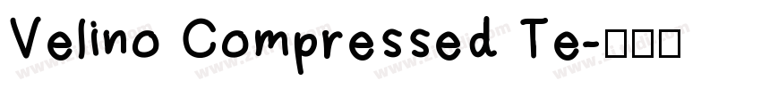 Velino Compressed Te字体转换